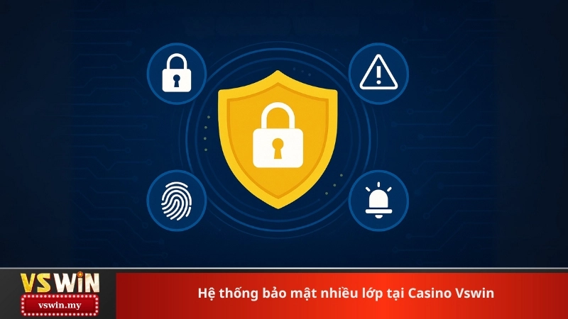 Hệ thống bảo mật nhiều lớp tại Casino Vswin