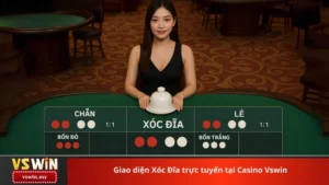 Giao diện Xóc Đĩa trực tuyến tại Casino Vswin