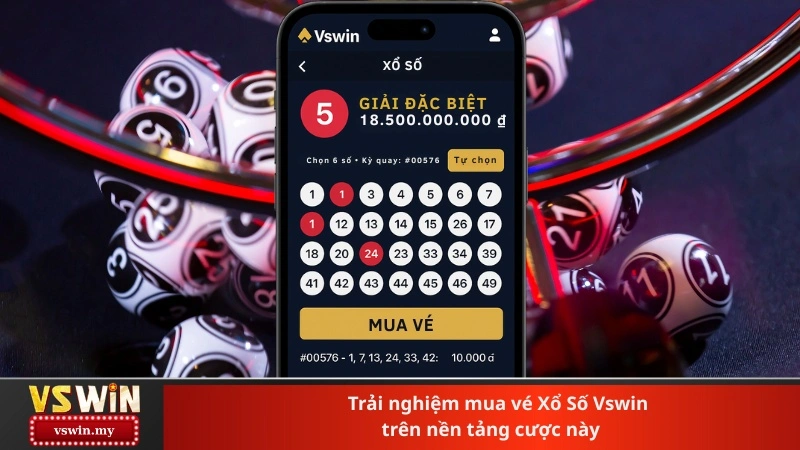 Trải nghiệm mua vé Xổ Số Vswin trên nền tảng cược này