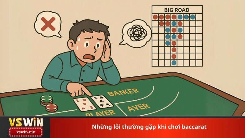 Những lỗi thường gặp khi chơi baccarat